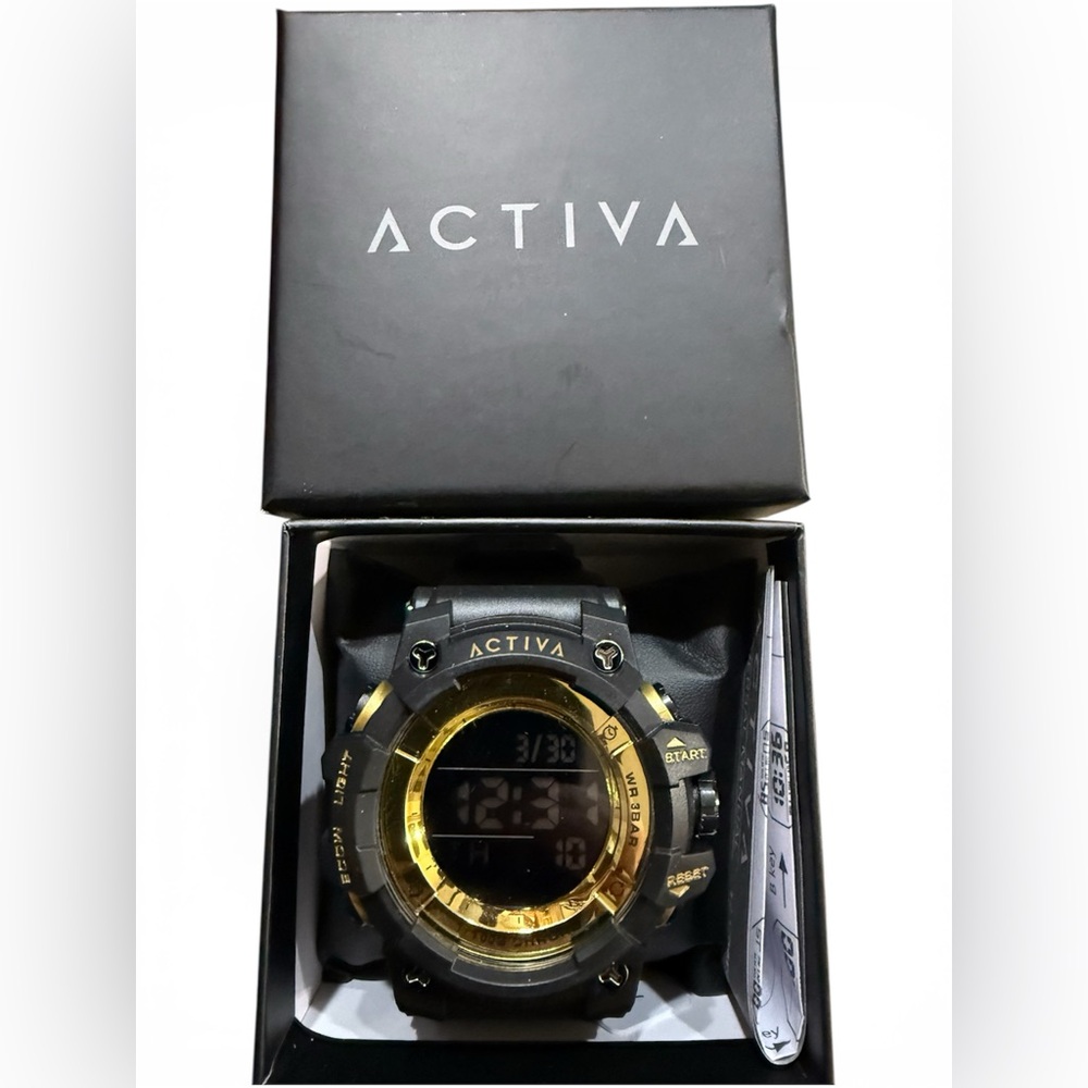 Invicta Black and Gold Watch